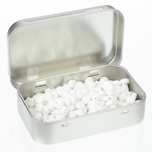 Additional Image 3 - a metal box with white objects in it