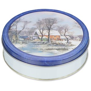 Additional Image 2 - a round container with a blue lid