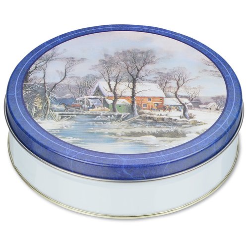 Additional Image 2 - a round container with a blue lid