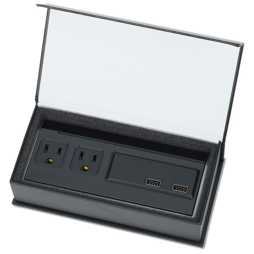 Additional Image 4 - a black and white rectangular object with a clear lid