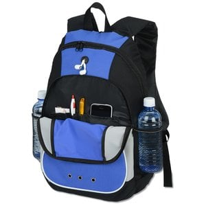 Additional Image 2 - a blue and black backpack
