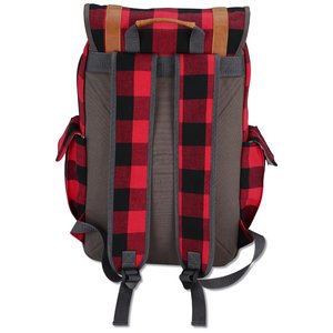 Additional Image 3 - a red and black backpack