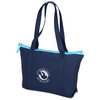 View Image 3 of 3 of Color Pop Zippered Cotton Tote