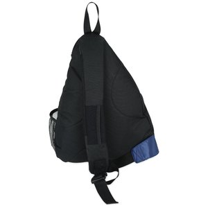 Additional Image 1 - a black backpack on a hook