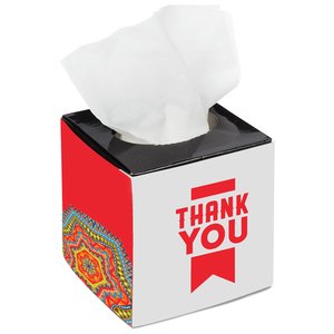 Additional Image 1 - a box of tissues with a red and white text