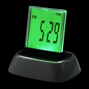 Additional Image 1 - a green digital clock with black text