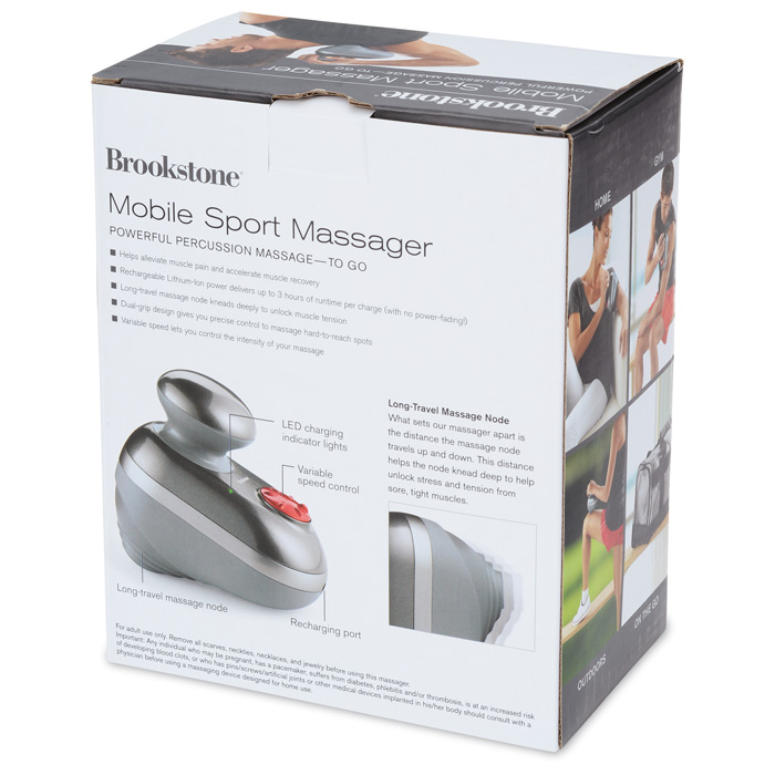 Brookstone Cordless Active Sport Percussion Massager