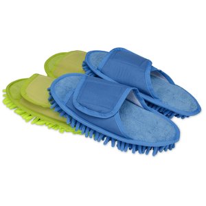 Additional Image 1 - a group of blue and green slippers