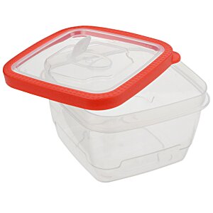 Additional Image 1 - a plastic container with a red lid