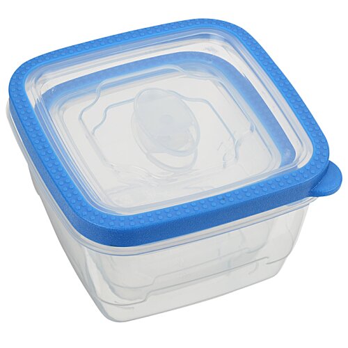 Additional Image 1 - a plastic container with a blue lid