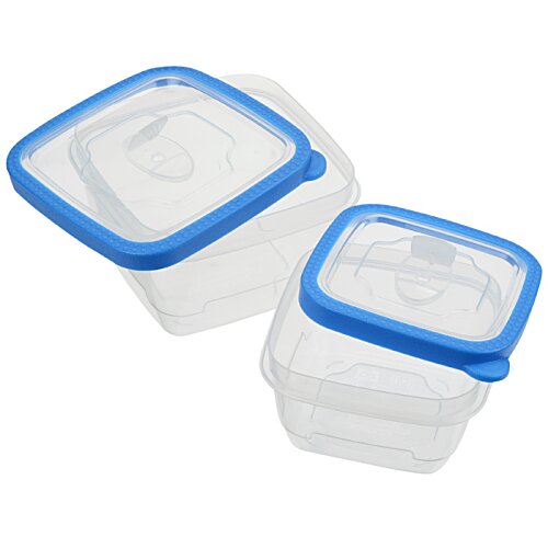 Additional Image 2 - a couple of plastic containers with blue lids