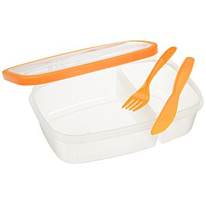 Additional Image 2 - a plastic container with a fork and spoon
