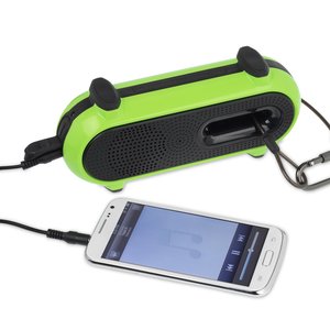 Additional Image 2 - a green and black device with a phone