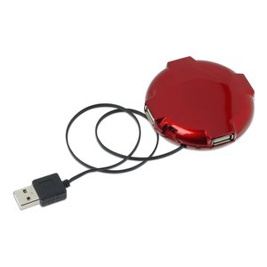 Additional Image 1 - a red round device with a black cord