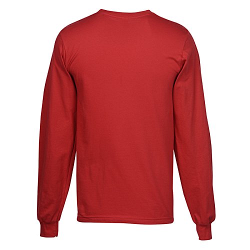 Additional Image 2 - a red long sleeved shirt