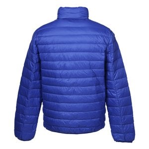 Additional Image 1 - a blue striped jacket with a white background