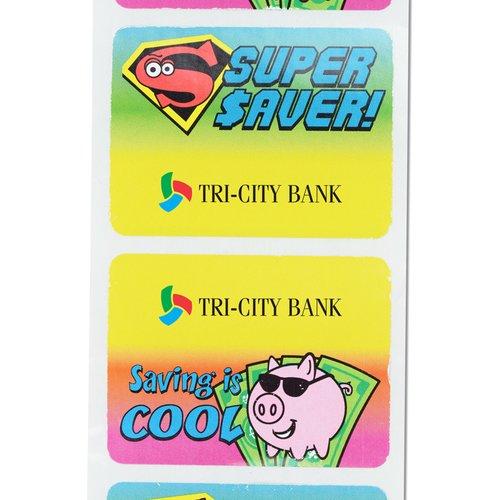 Additional Image 1 - a group of colorful rectangular stickers