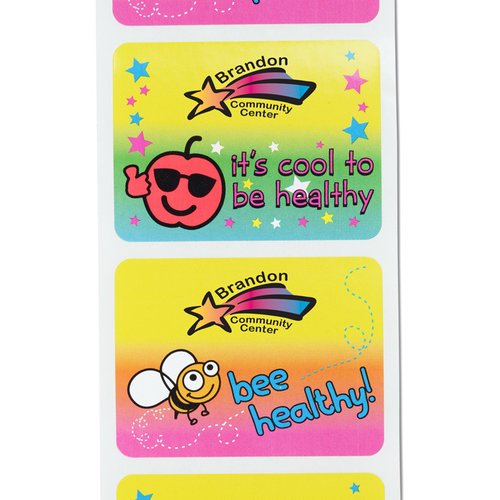Additional Image 1 - a group of colorful rectangular labels