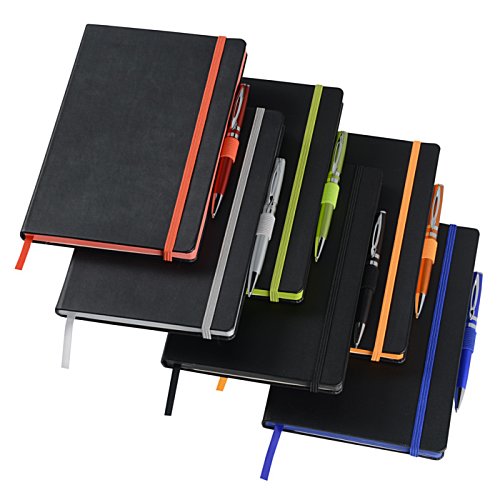 Additional Image 1 - a group of black notebooks