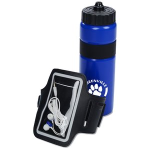 Additional Image 1 - a blue water bottle and a case