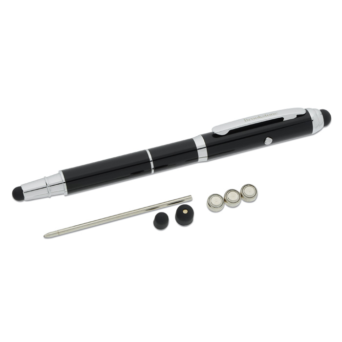 Brookstone 3 in 1 Stylus Laser Metal Pen