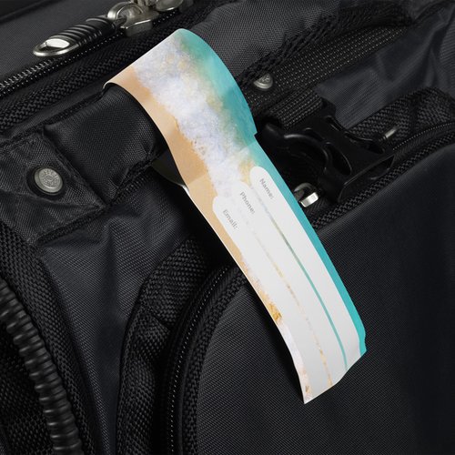 Additional Image 1 - a white tag on a black bag