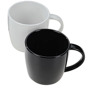 Additional Image 1 - a group of black and white coffee mugs