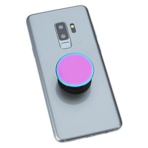 Additional Image 3 - a phone with a purple circle on it