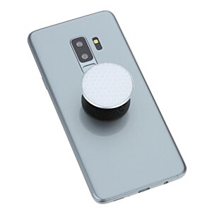 Additional Image 3 - a phone with a white circle on it