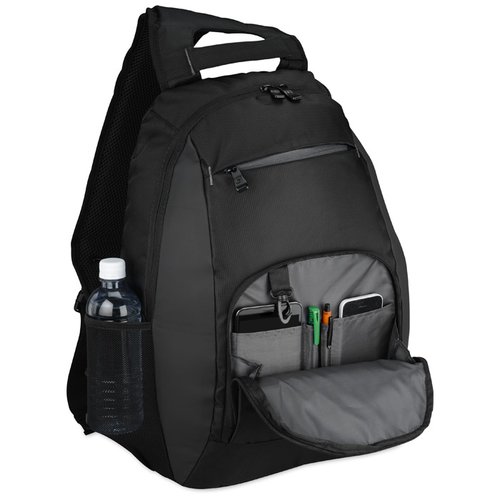 Additional Image 1 - a black backpack with a strap