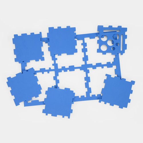 Additional Image 2 - a blue square object with squares