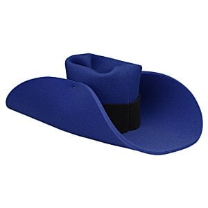 Additional Image 1 - a blue hat with a black band