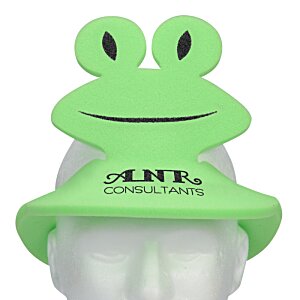Additional Image 1 - a green frog hat on a white background