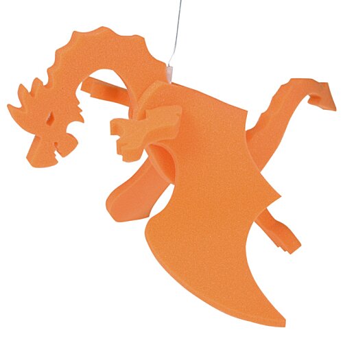 Additional Image 1 - a orange dragon on a white background