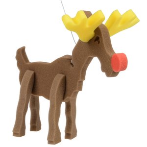 Additional Image 1 - a toy reindeer with yellow antlers