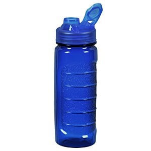 Additional Image 3 - a blue water bottle with a straw