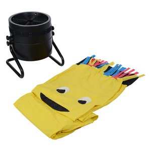 Additional Image 3 - a yellow bag with colored pens next to a black bucket