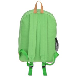 Additional Image 3 - a green backpack with orange straps