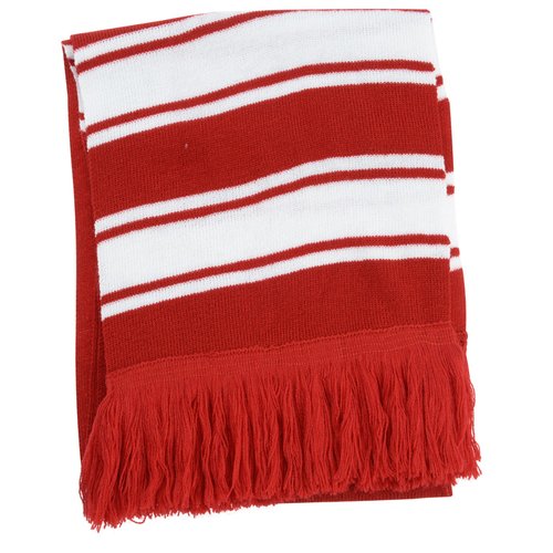 Additional Image 1 - a red and white striped blanket