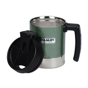 Additional Image 1 - a green and silver mug with a black handle
