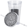 View Image 2 of 3 of Chalkboard Tumbler with Straw - 16 oz.