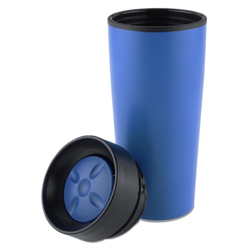 Additional Image 1 - a blue cup with a black lid