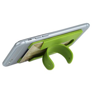Additional Image 5 - a phone holder with a green cover
