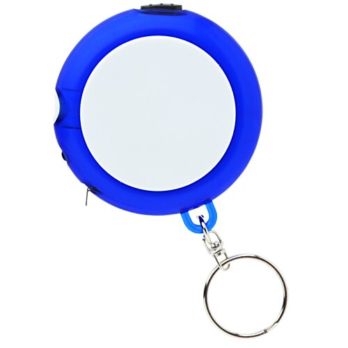 Additional Image 4 - a blue key chain with a ring