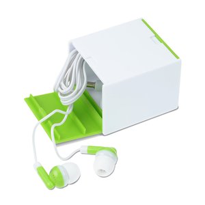 Additional Image 1 - a white box with green and white stripes