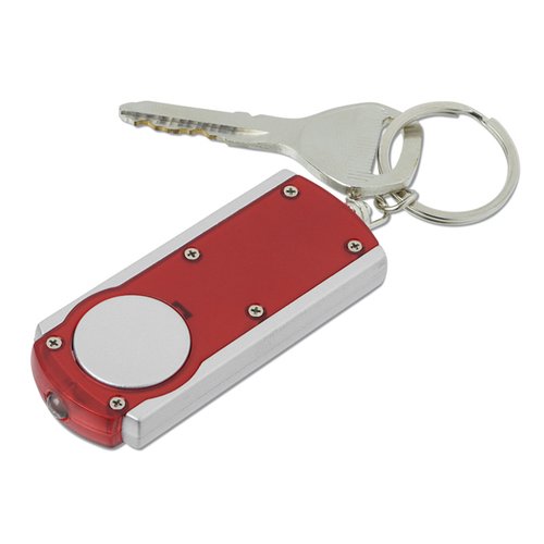 Additional Image 2 - a red and white key chain