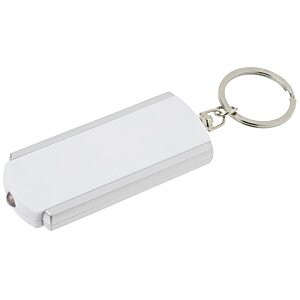 Additional Image 1 - a white key chain with a ring