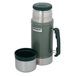 Additional Image 2 - a grey thermos with a black handle