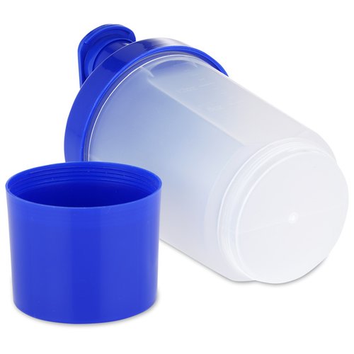 Additional Image 2 - a blue and white plastic water bottle