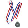 View Image 2 of 3 of 2" Econo Medal with Ribbon - Scallop Edge